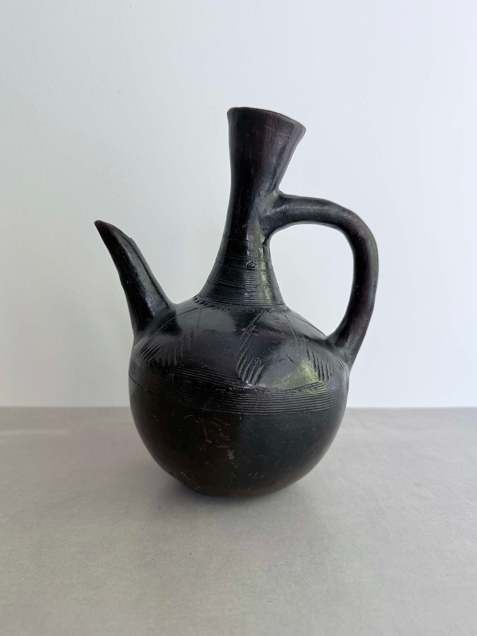 Thumbnail: Vintage Ethiopian Blackware Coffee Pots