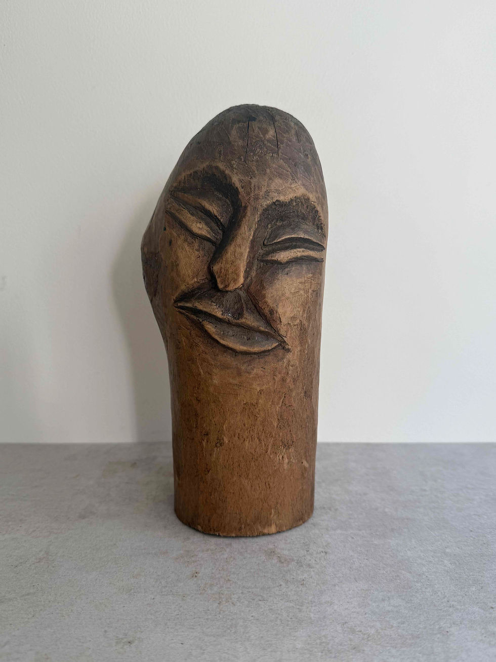 Vintage European Hand Carved Sculpture