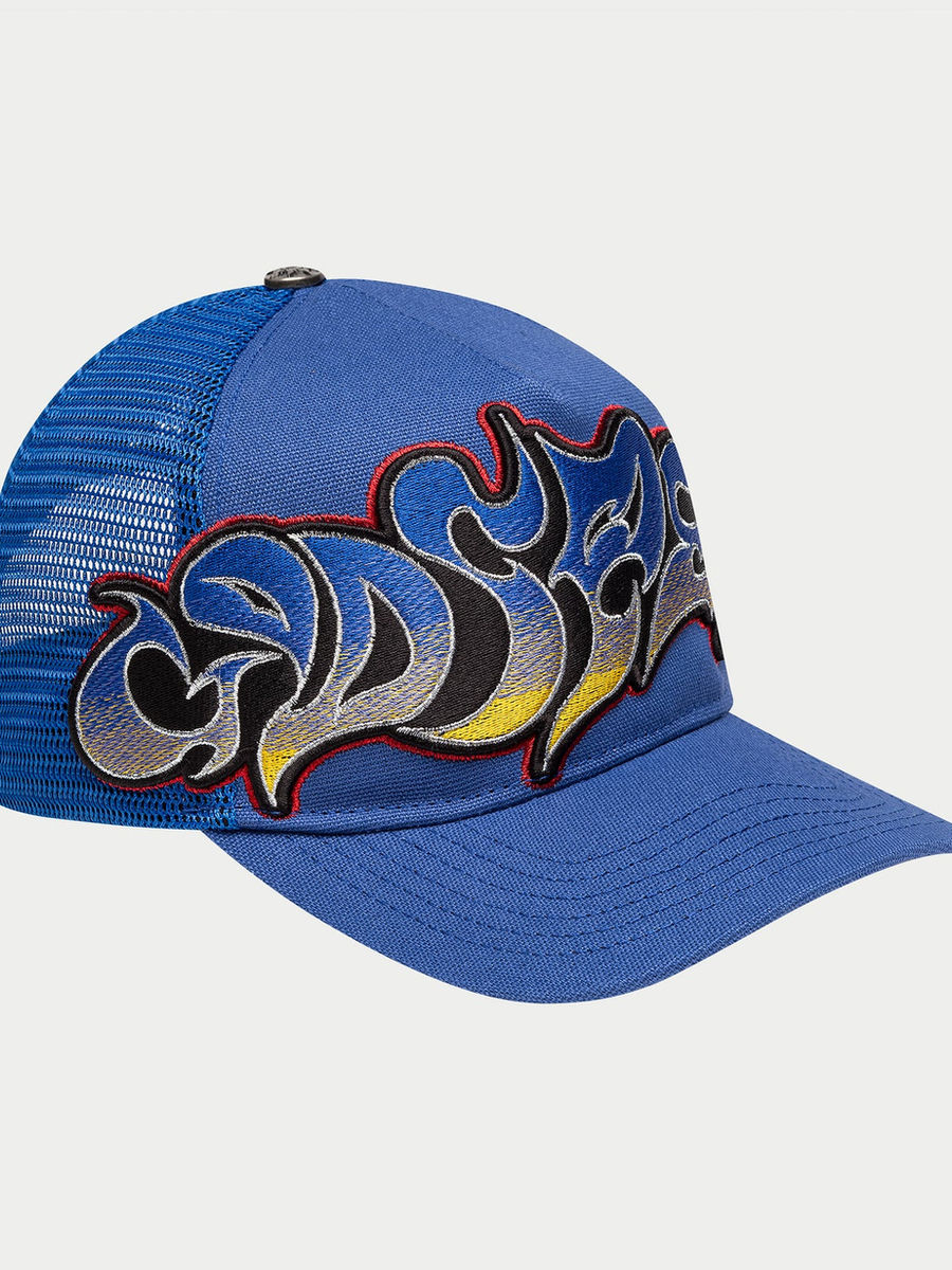 GS Neo Trucker Hat (Blue/Yellow/Red) — view 1