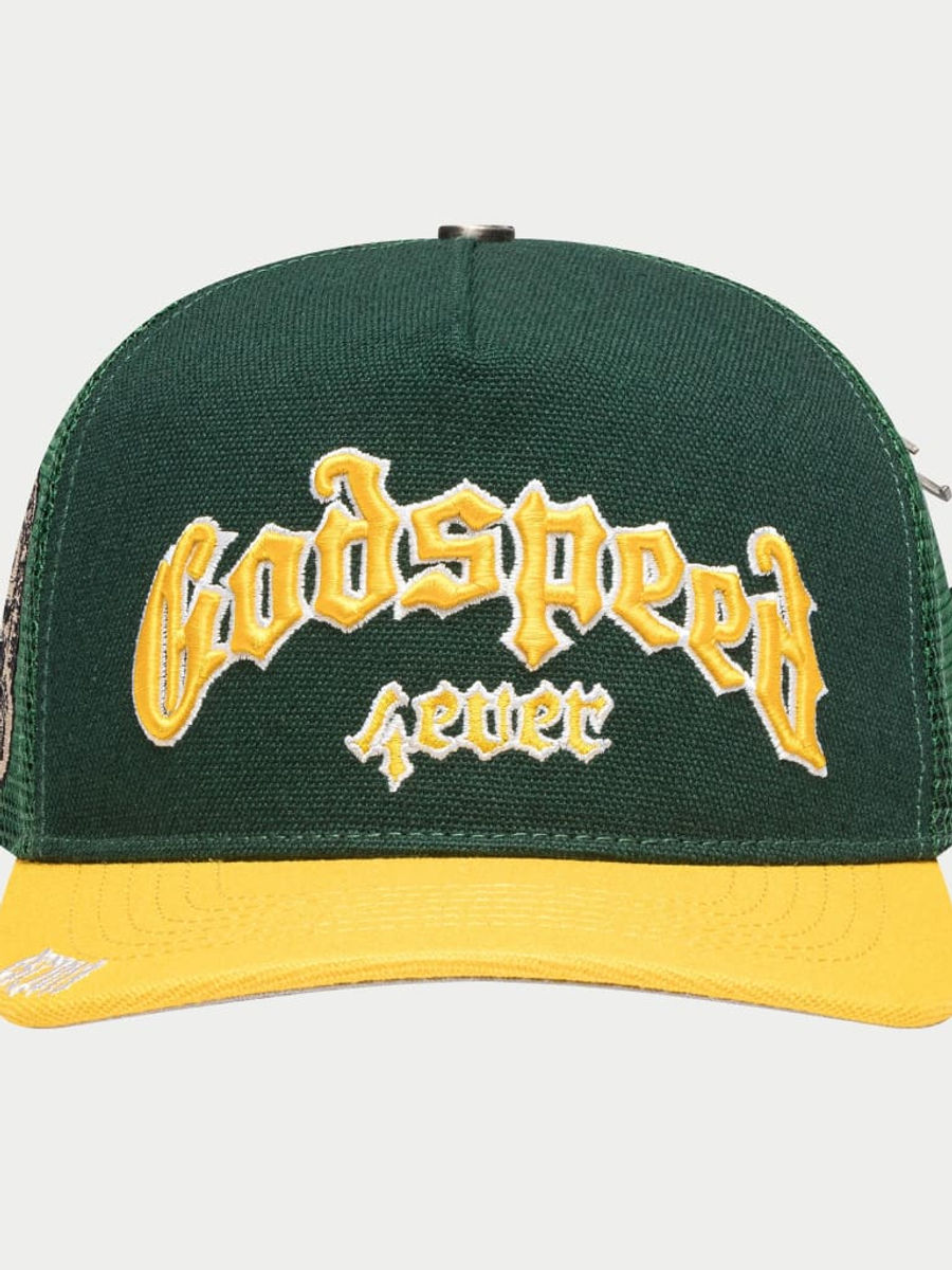 GS Forever Trucker Hat (Green/Yellow) — view 1