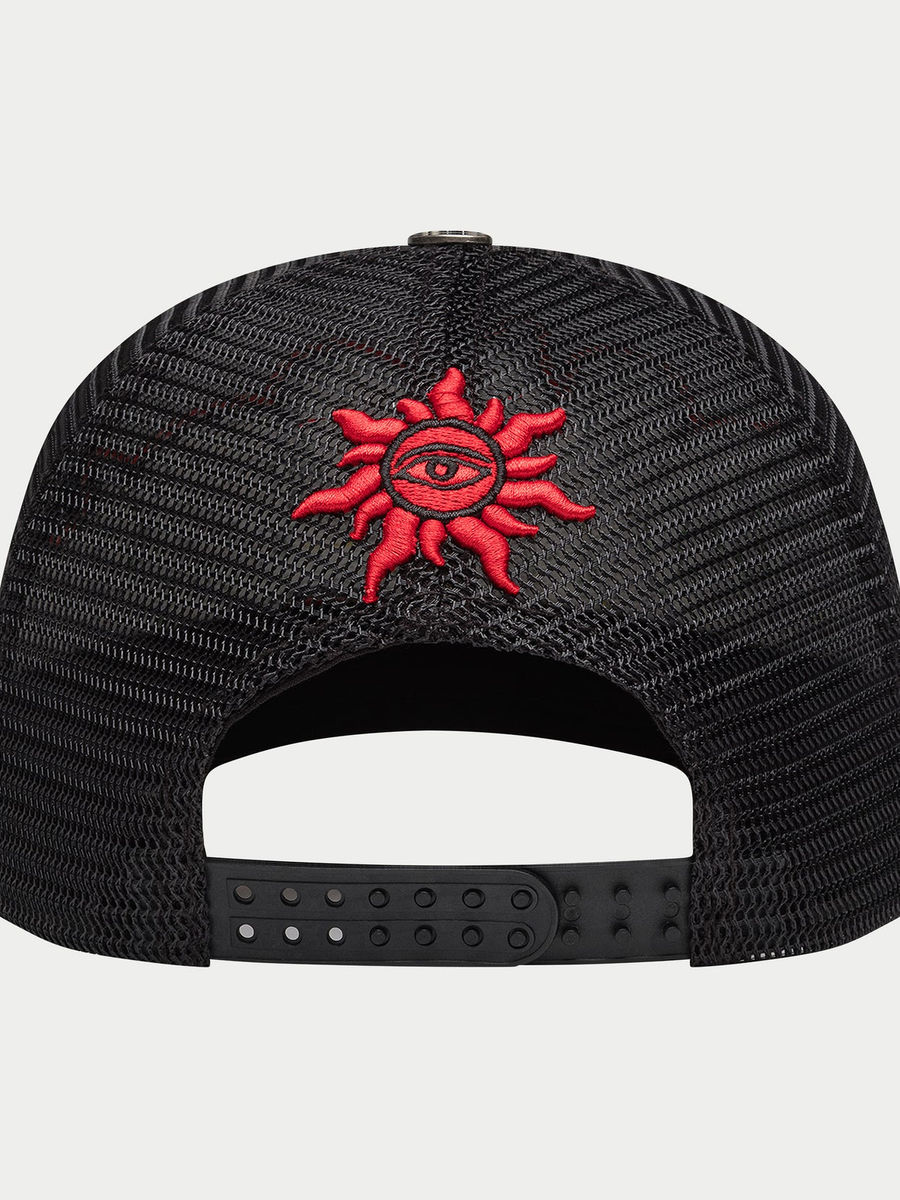 GS Neo Trucker Hat (Black/Yellow/Red) — view 4