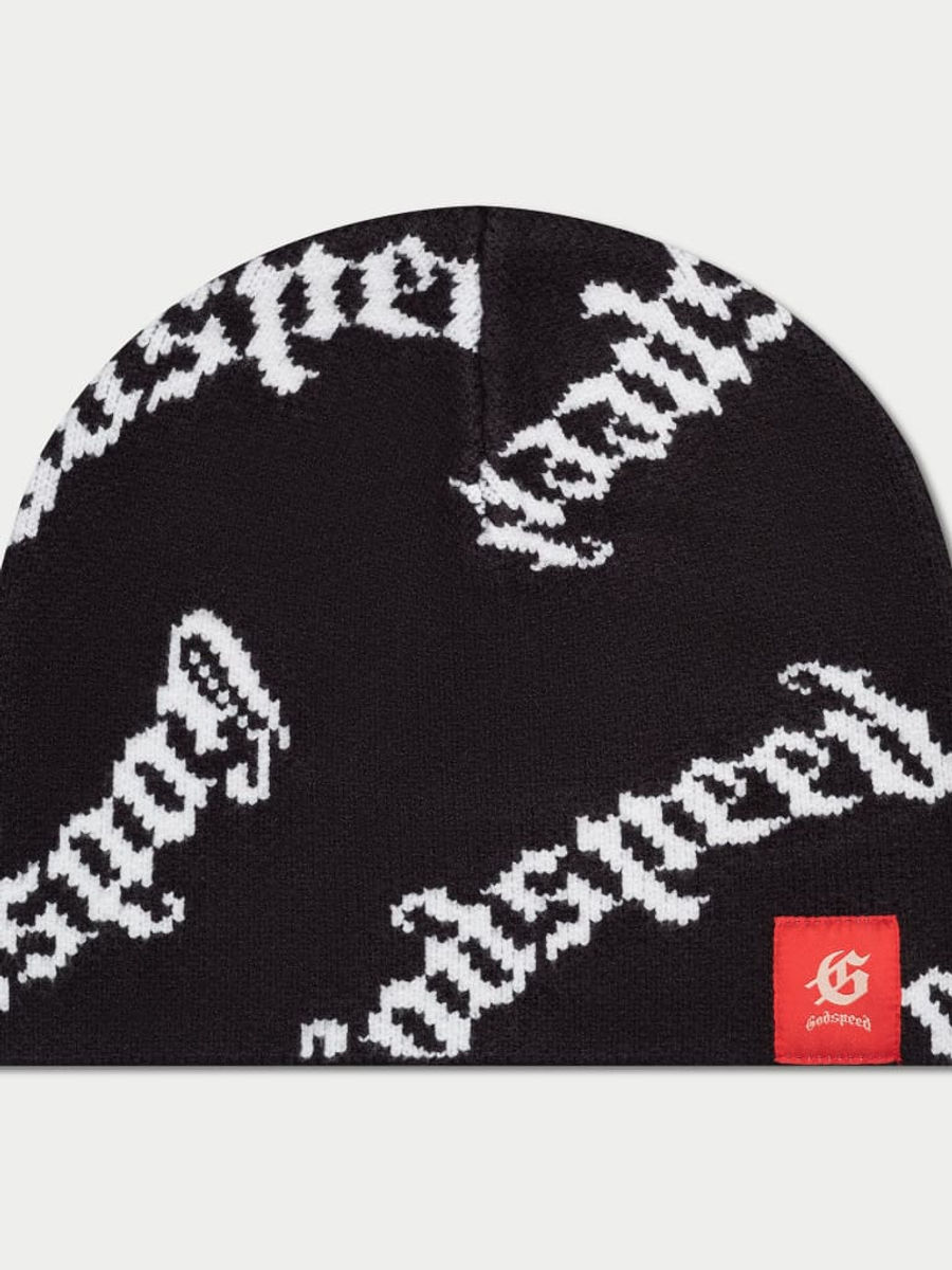 Godspeed OG Logo Beanie Hat (Black) — view 1