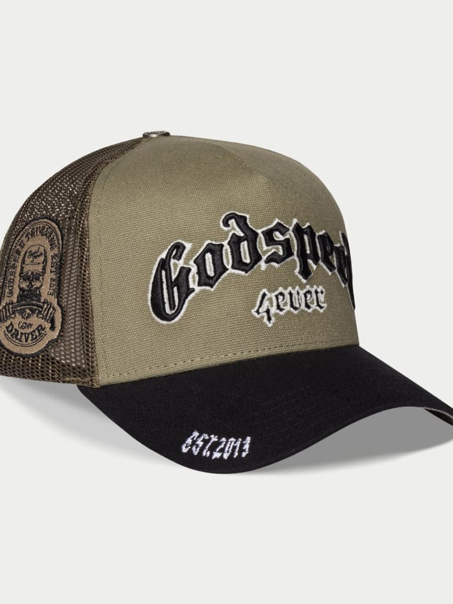 GS Forever Trucker Hat (Olive/Black) — view 2