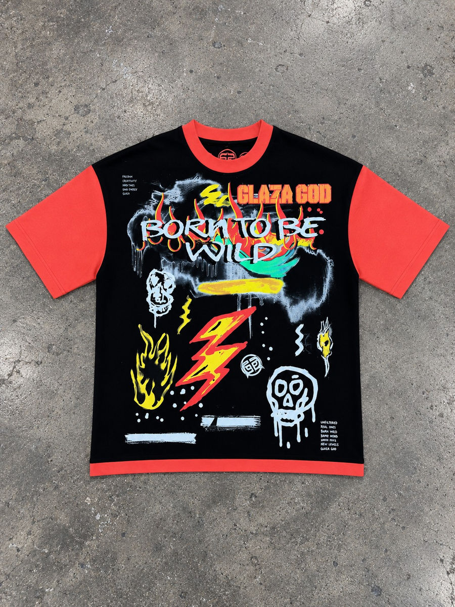 Unique - Acid Wash Oversized Tee- 02 — view 3
