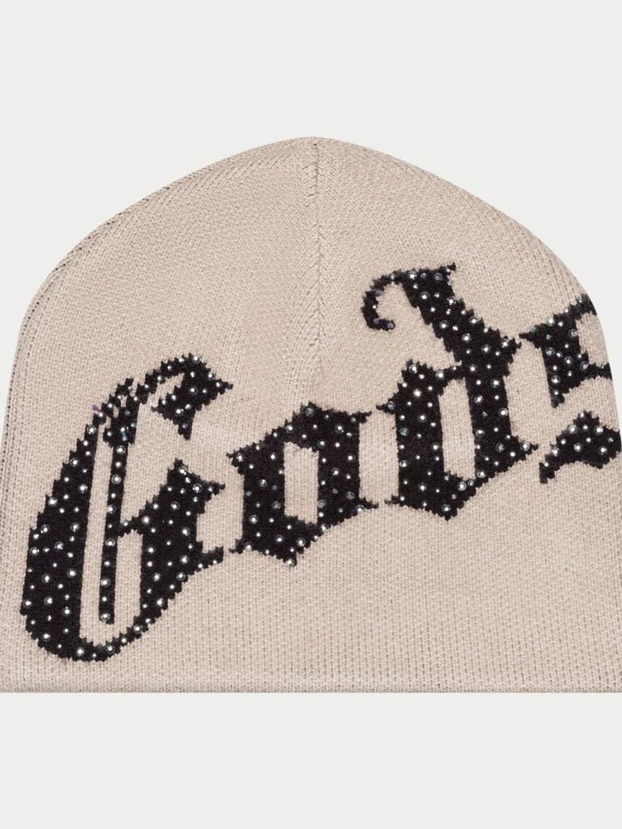 Godspeed OG Logo Studded Beanie (Bone) — view 1