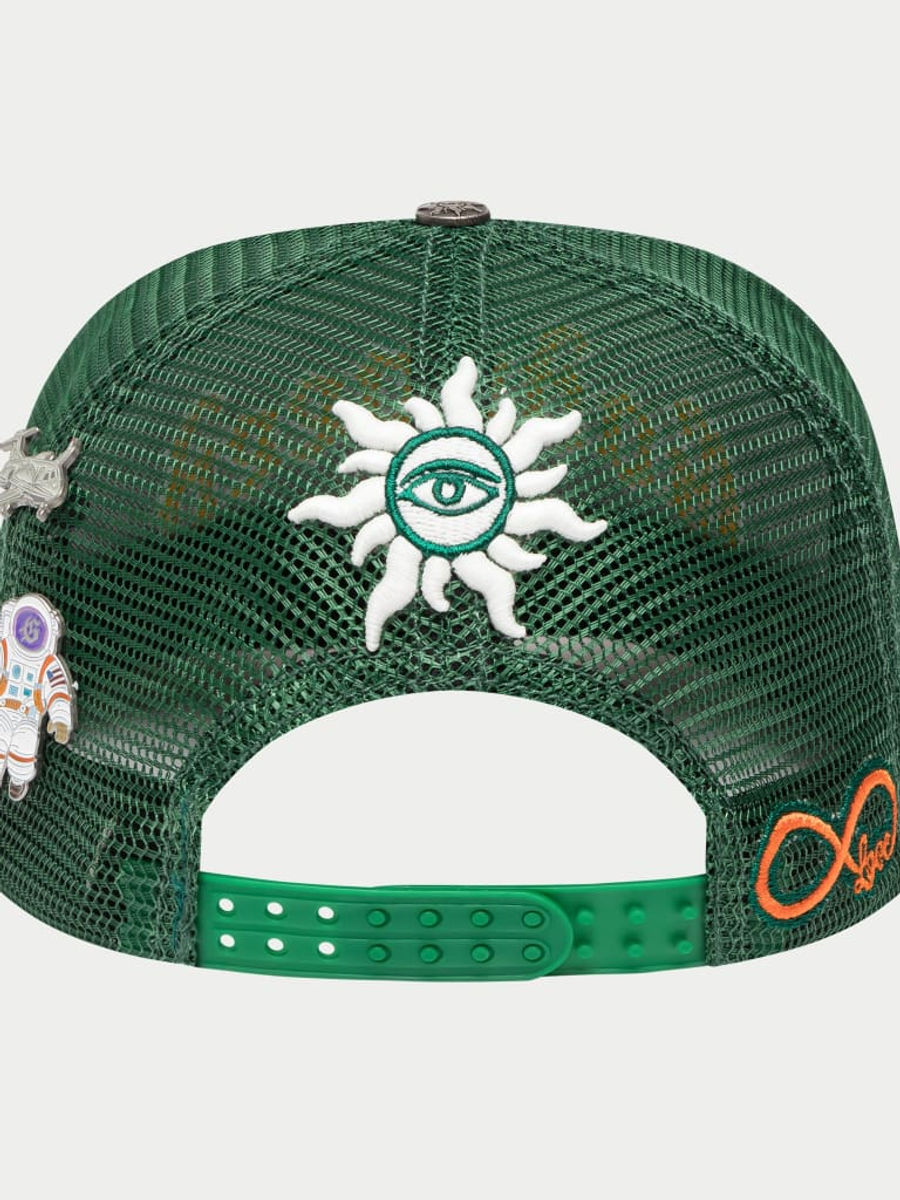 GS Forever Trucker Hat (Green/Yellow) — view 4