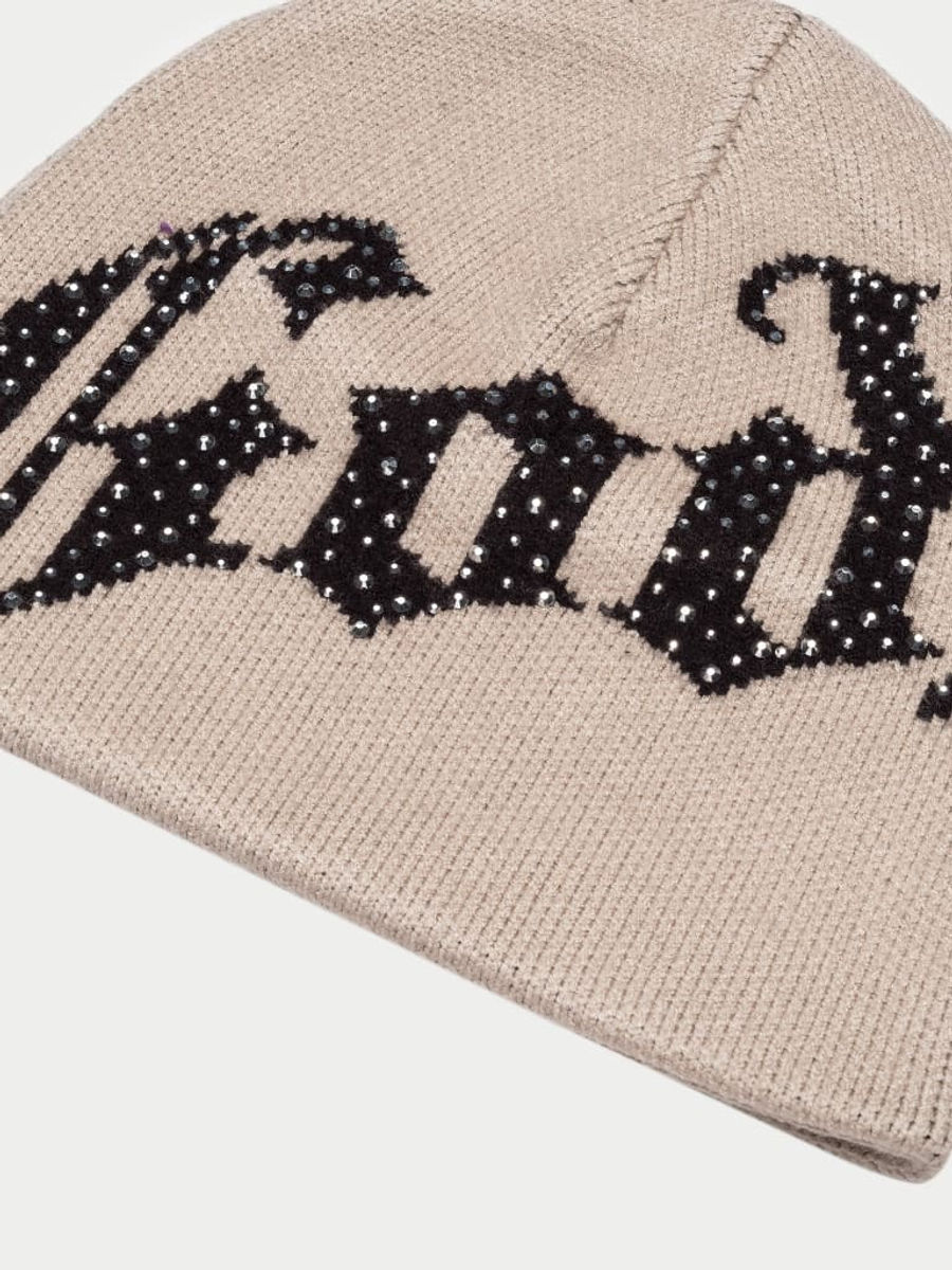 Godspeed OG Logo Studded Beanie (Bone) — view 3