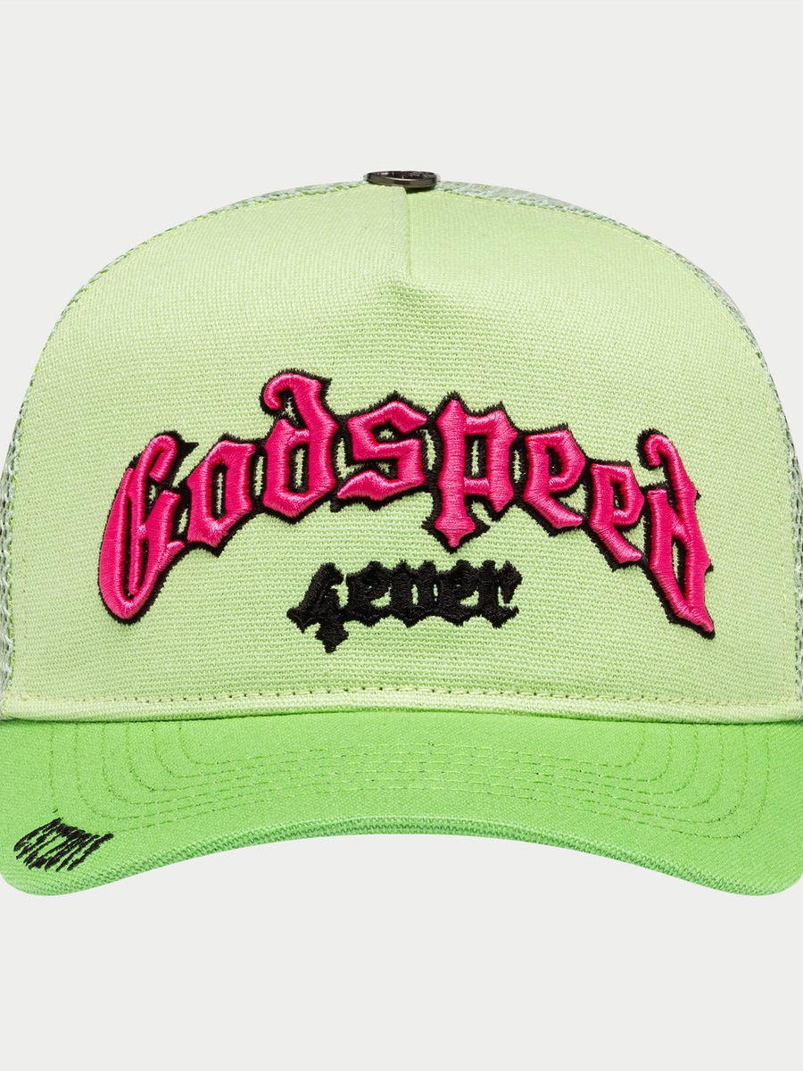 GS Forever Trucker Hat (Lime/Pink) — view 1