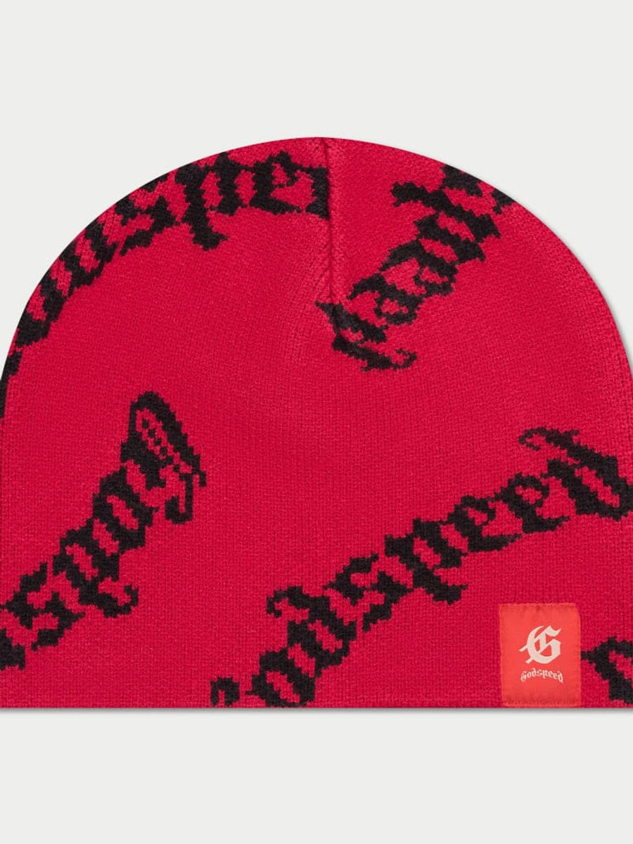 Godspeed OG Logo Beanie (Red) — view 1