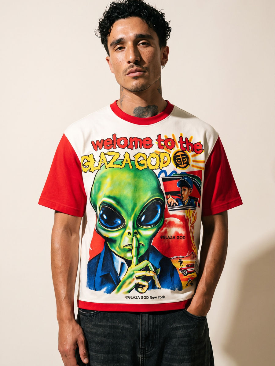 Silence - Acid Wash Oversized Tee- 03 — view 1