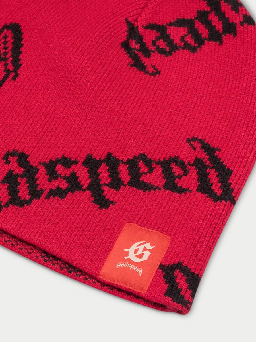 Godspeed OG Logo Beanie (Red) — view 2
