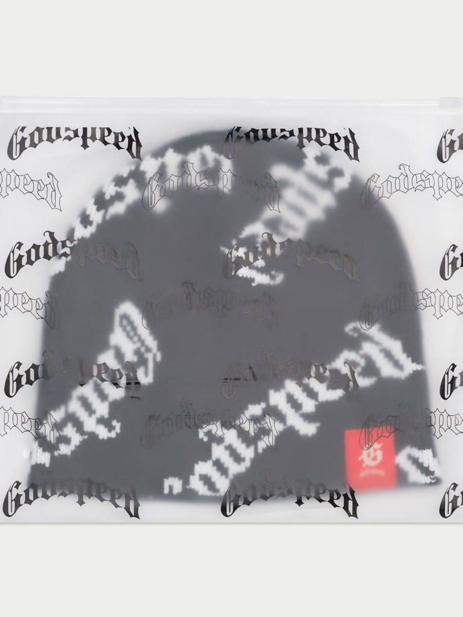 Godspeed OG Logo Beanie Hat (Black) — view 2