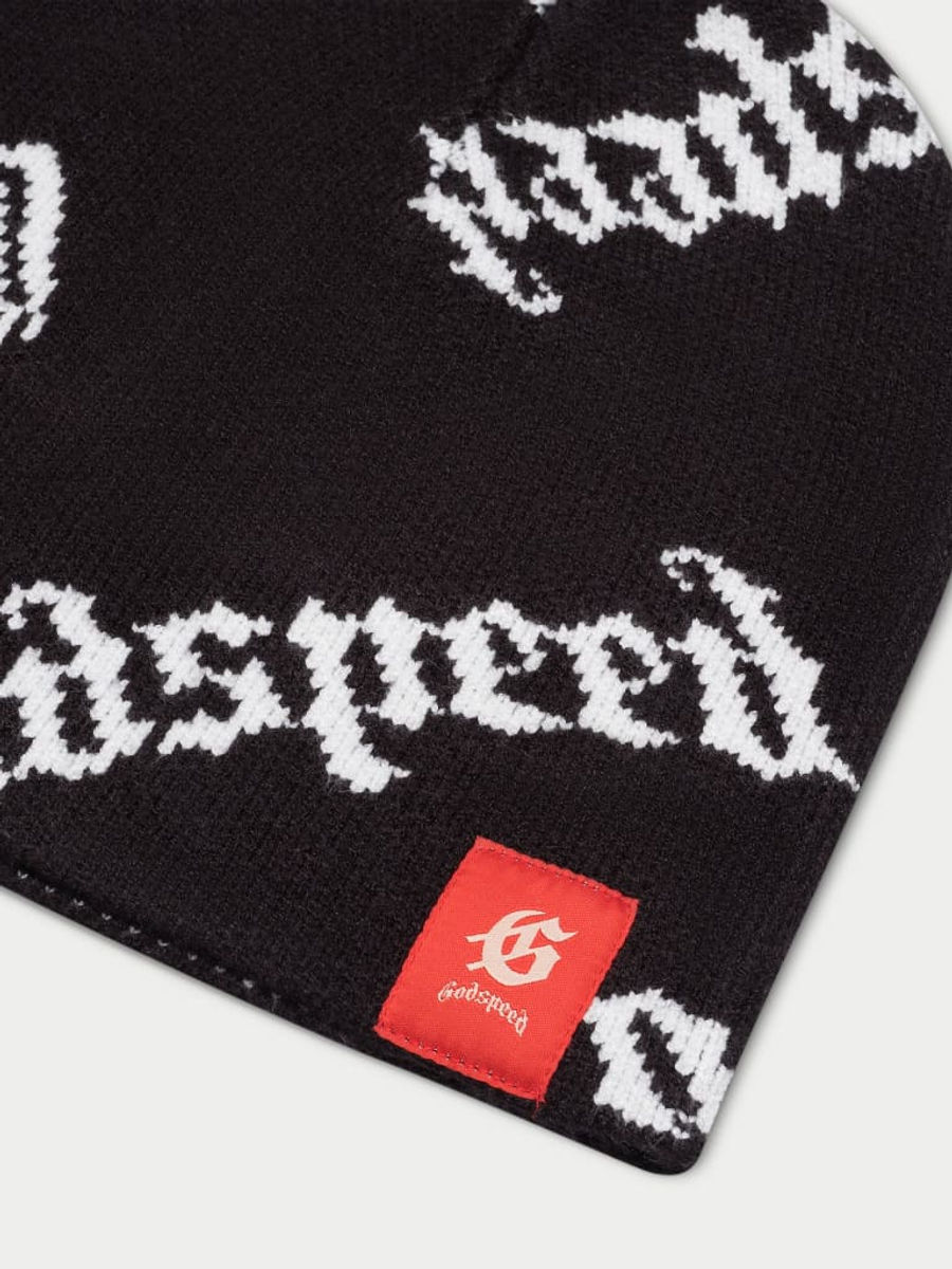 Godspeed OG Logo Beanie Hat (Black) — view 4