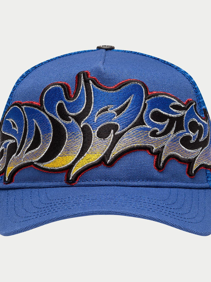 GS Neo Trucker Hat (Blue/Yellow/Red) — view 2