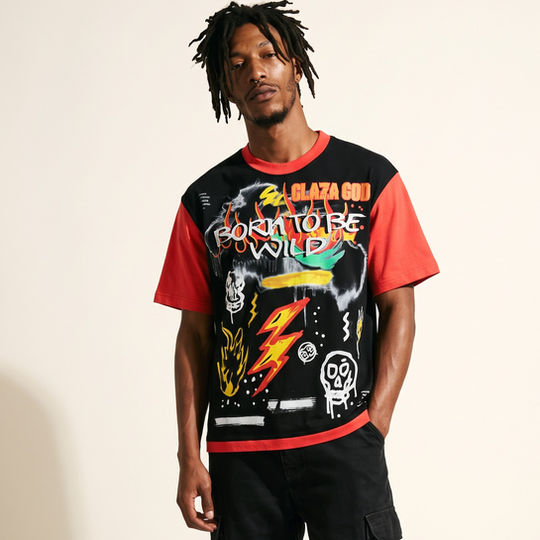 Unique - Acid Wash Oversized Tee- 02