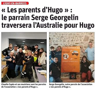 Article Ligny en Barrois : Les parents d'Hugo