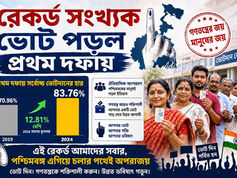রেকর্ড সংখ্যক ভোট পড়ল প্রথম দফায়