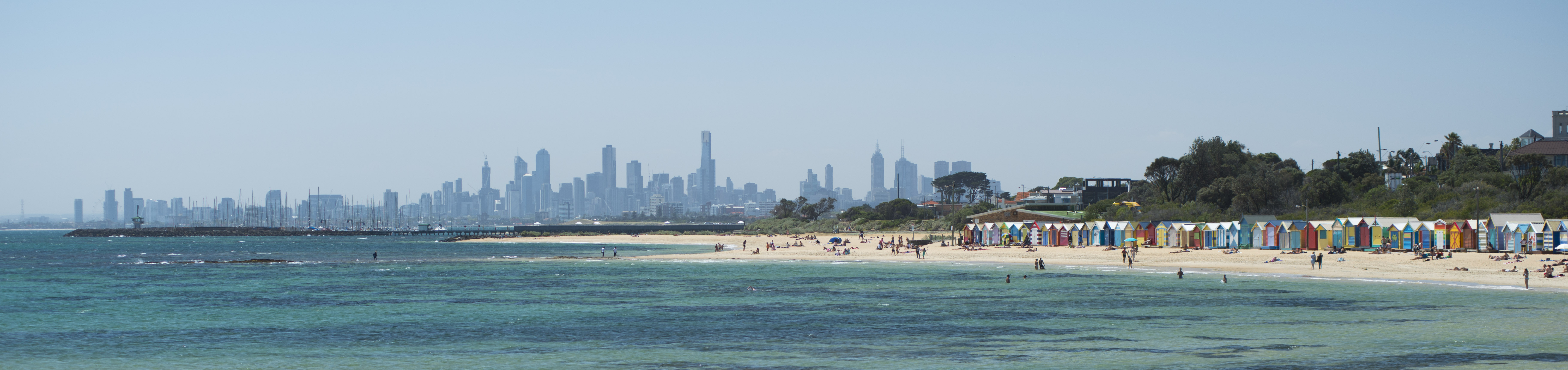Melbourne skyline, Victoria.