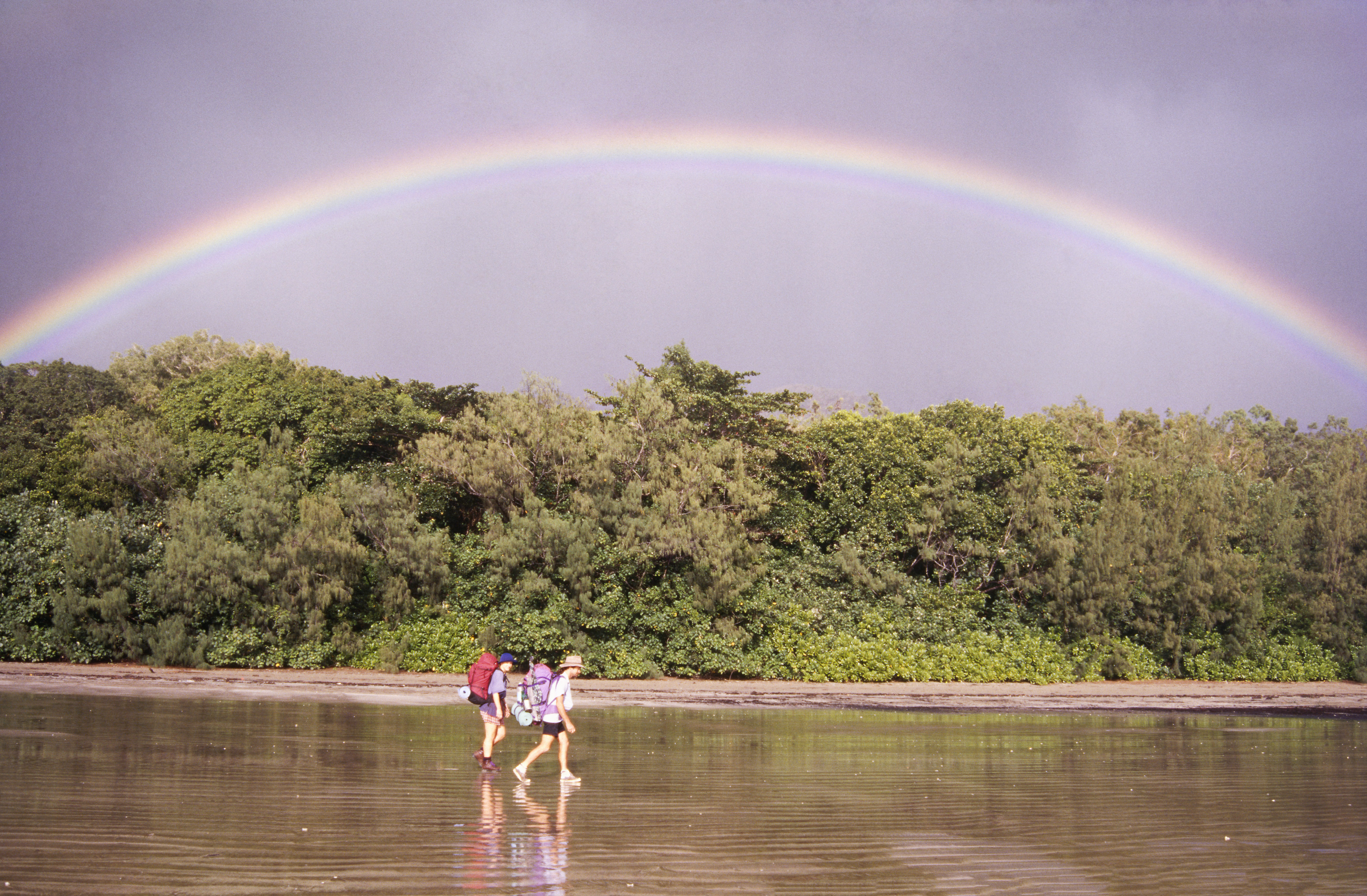 Rainbow over Zoe Bay