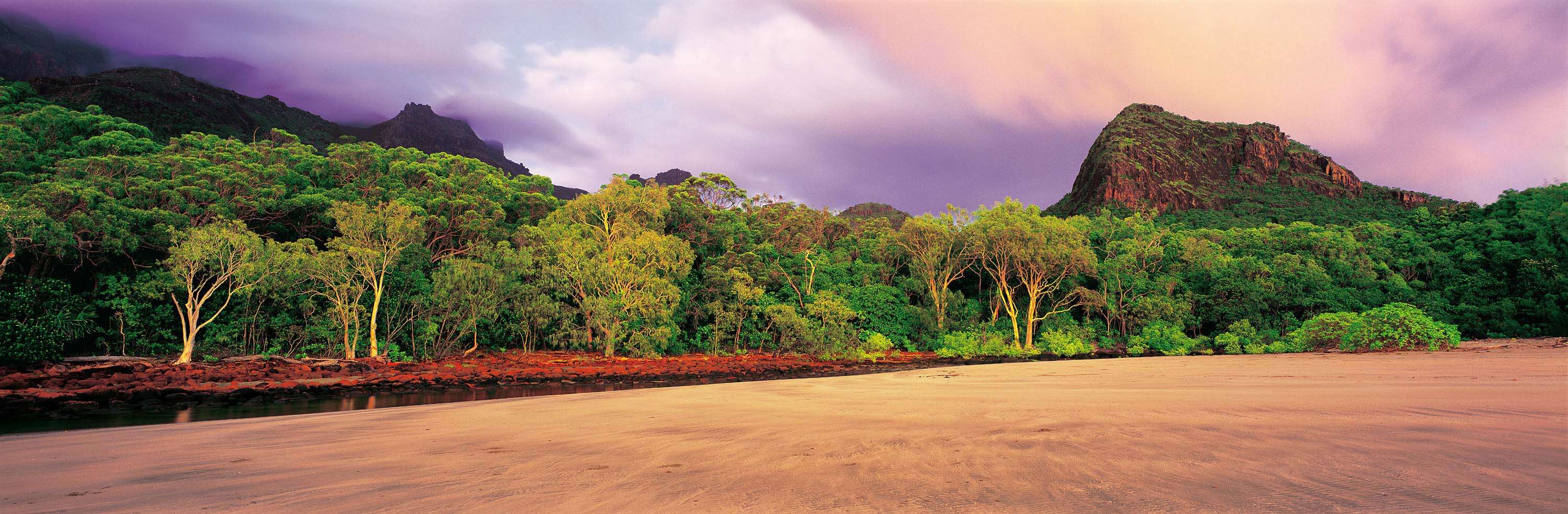 Prints | Seascapes | First light tints Nina Bay.