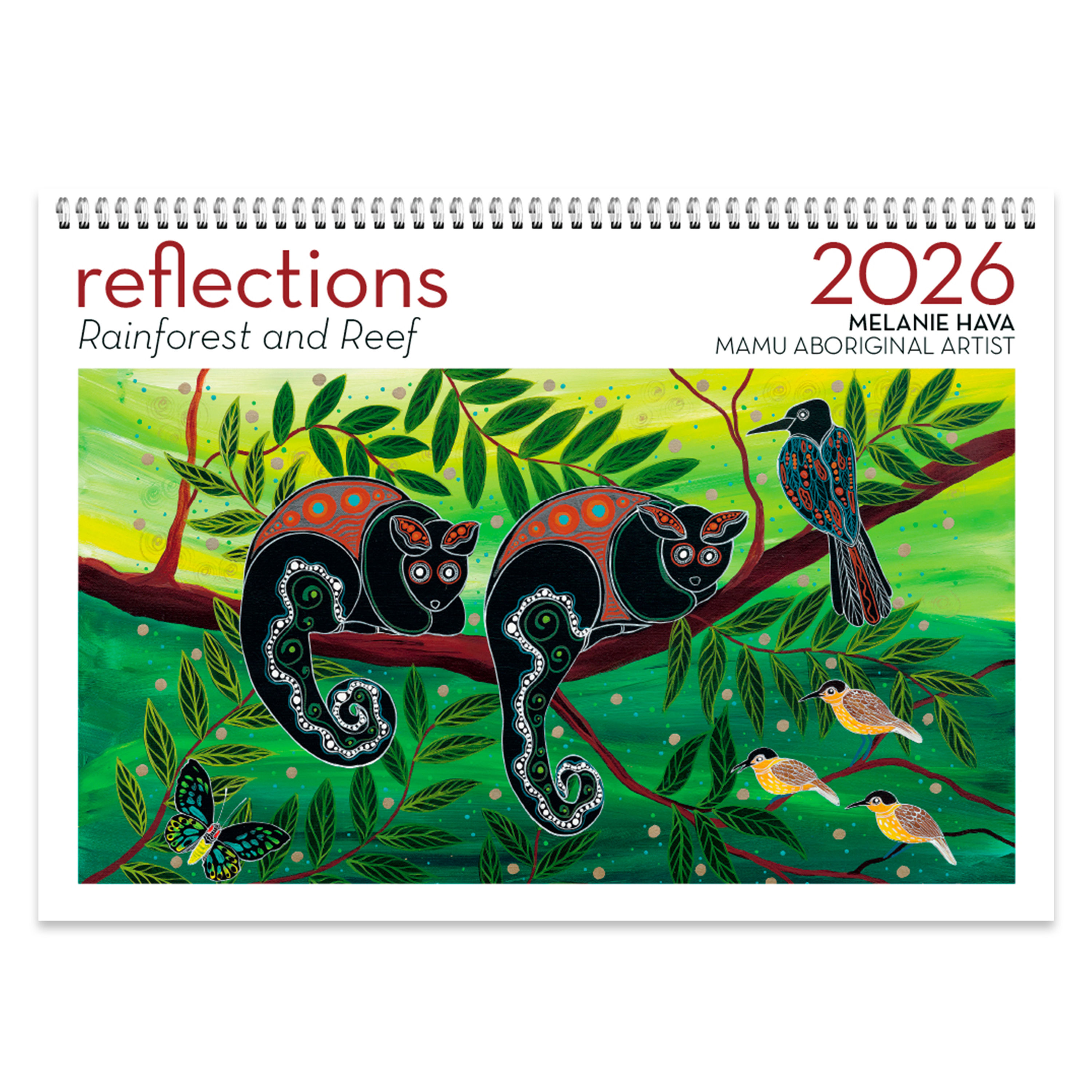 2026 Reflections – Rainforest and Reef by Melanie Hava Wall Calendar