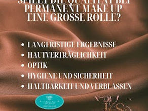 Qualität eines Permanent Make-up