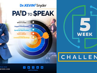 Accept the PAID to $PEAK 5-Week Challenge for a $2,500 speaking engagement [Group Coaching Cohort)