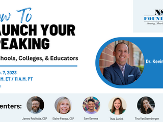 How to Launch your Speaking to Schools, Colleges and Educators!