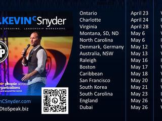 My busiest speaking month ever is next month!