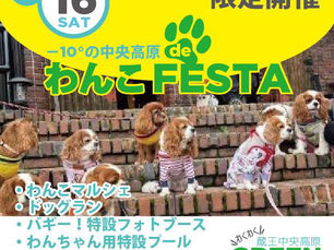 わんこFESTA(蔵王中央高原GREEN FESTA) 出店のお知らせ