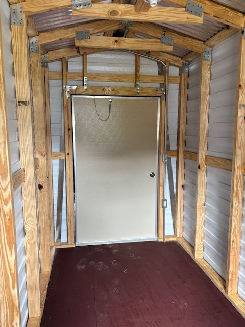 Thumbnail: 6 x 12 Metal Utility Shed with Electric #4349