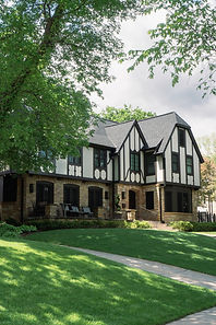 large tudor edina home painted by exterior house painters in edina