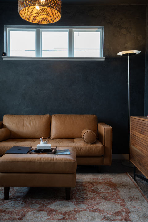 Roman clay plaster office in Minnetonka