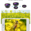 Küçük resim: Apexel Profesyonel Macro Lens Kiti 0.45x Geniş Açı - 12.5x Makro Lens