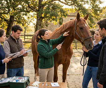 domaine-saint-ciers-d'abzac-ecole-garde-equestre-formations-soins equins-injection-gironde