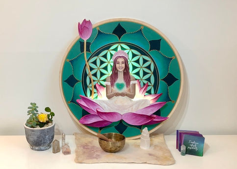 Love Infusion art on altar