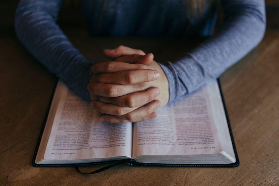 Praying Over Bible