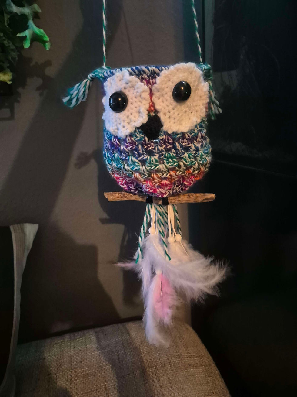 gehäkeltes Tier als Laterne