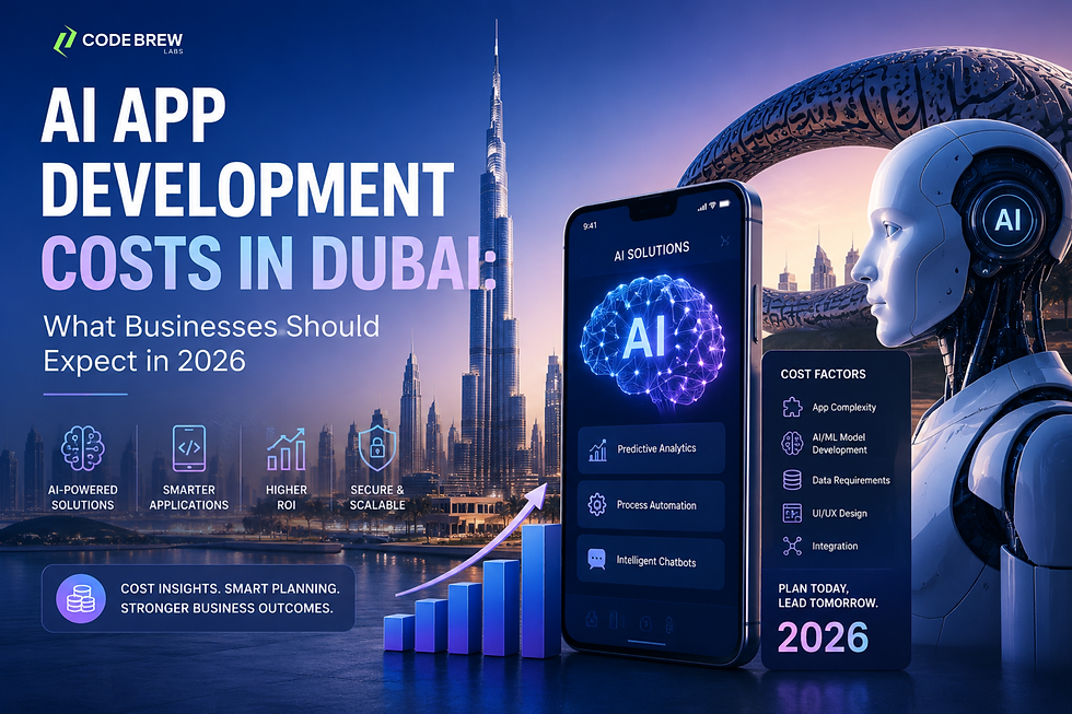 AI App Development Costs in Dubai: What Businesses Should Expect in 2026
