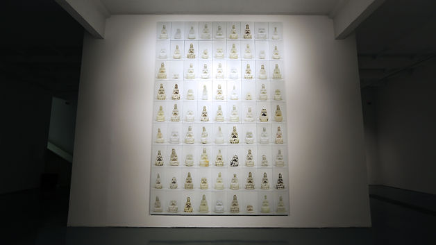 倪有鱼 《观音》 2013北京蜂巢当代艺术中心展览现场.JPG