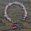 Thumbnail: Rose Quartz Heart Charm Bracelet.
