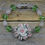 Thumbnail: Flower Bracelet with Rose Quartz and Green Crystal Beads.