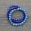 Thumbnail: Blue Stacking Bracelets.  Three Bracelet Set.