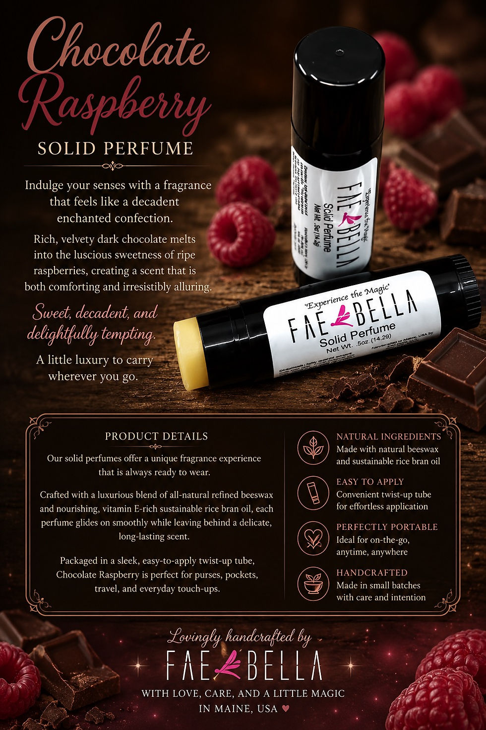 Thumbnail: 🍫✨🍇 Chocolate Raspberry Solid Perfume