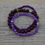 Thumbnail: Purple Stacking Bracelets.  Three Bracelet Set.