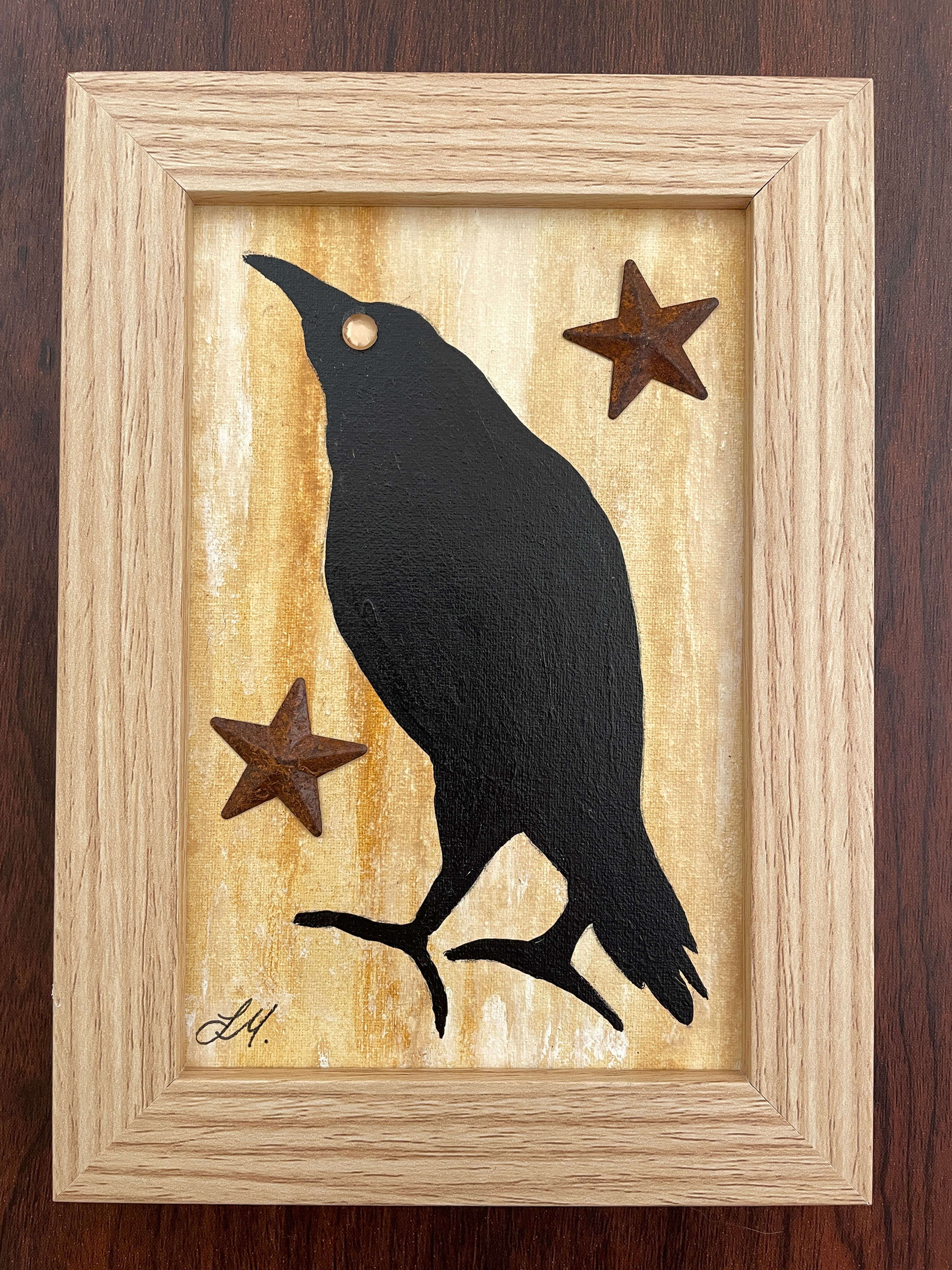 "Rustic Crow" Original Artwork