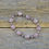 Thumbnail: Rose Quartz Nugget Bracelet with Pink Crystals.