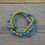 Thumbnail: Lime Green and Blue Stacking Bracelets.  Three Bracelet Set.