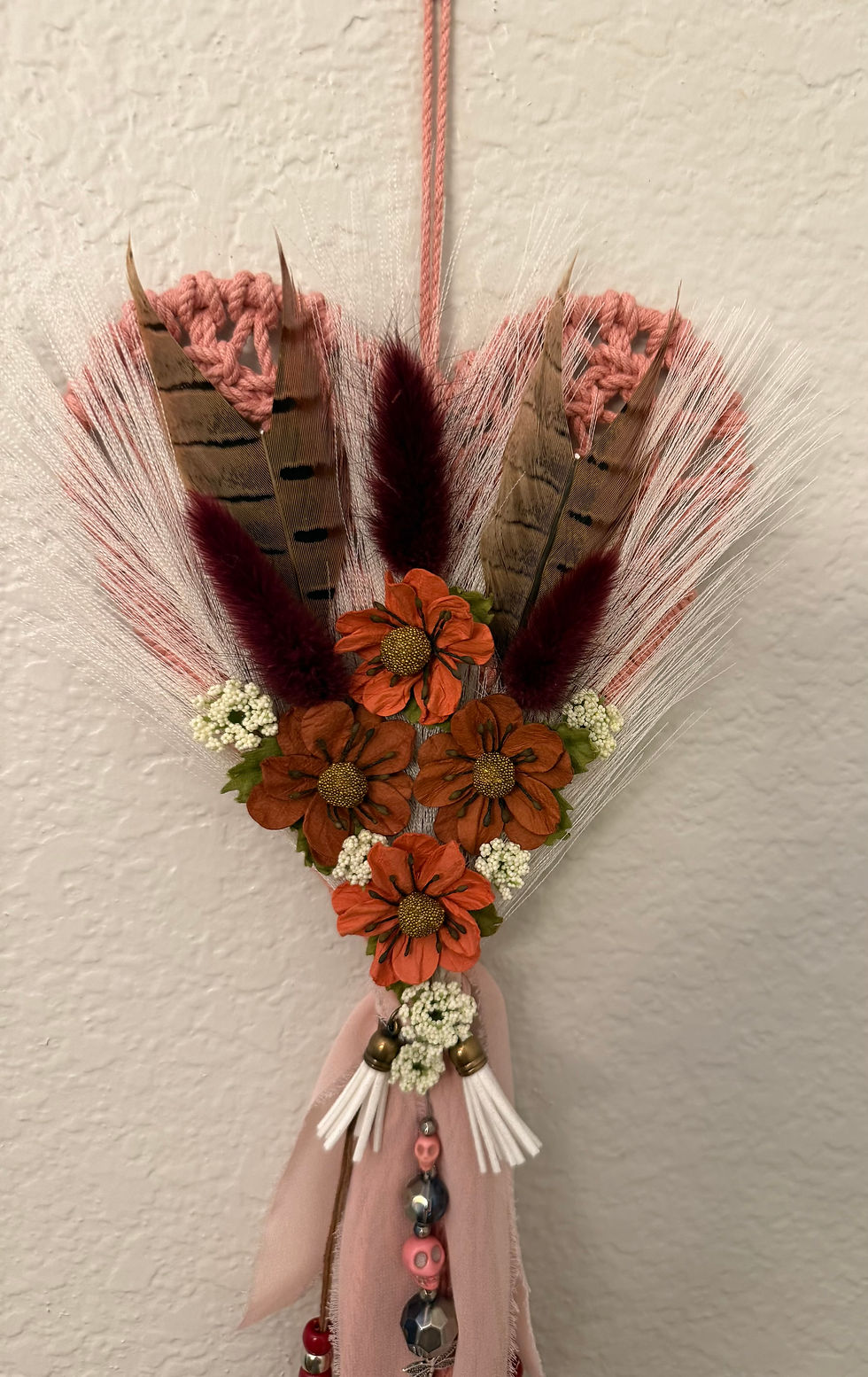 Thumbnail: Fae Bella West "Dusty Rose Dreams".  Western Heart Talisman Wall Decor