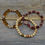 Thumbnail: Wood Stacking Bracelet Set. Three piece set.